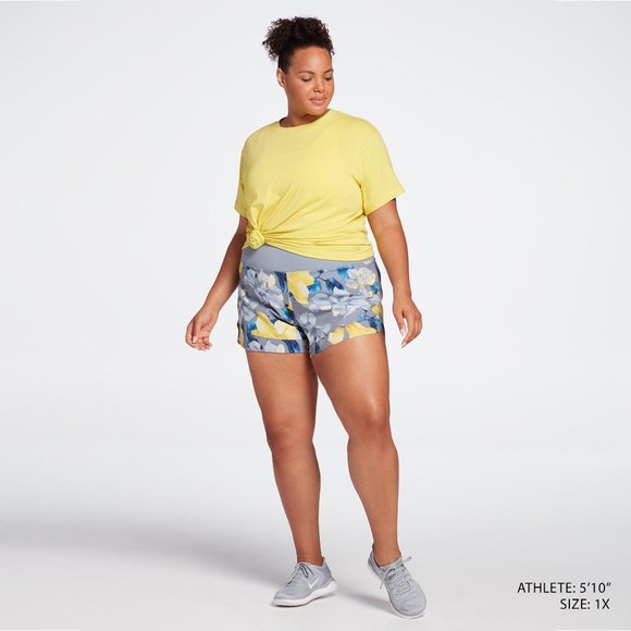 NWT CALIA Women's Anywhere Printed Petal Hem Shorts - Picture 7 of 9